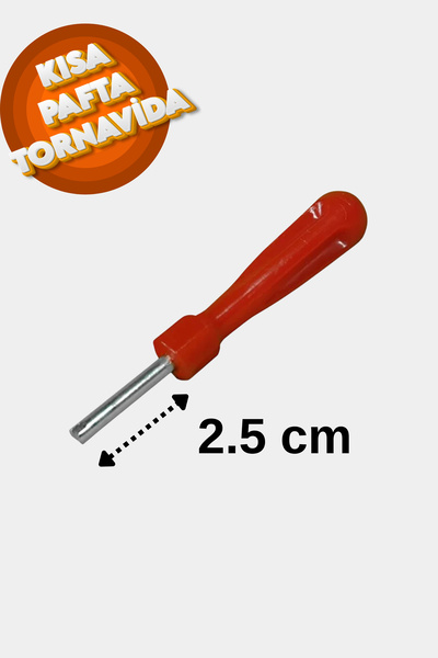 JuneThree Sibop Sökme Tornavidası Paftası 10 Cm Metal Uçlu Lastik Sibop Aparatı 5’li Set