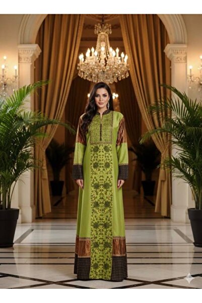 ASIAN Gelabia Jelaba Women's Elegant Design Luxurious Cotton and Taffeta Gelabia