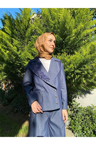 VUU Kısa Kruvaze Denim Ceket 26ss6018