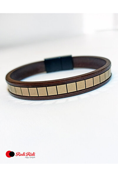 Redi Ridi Handmade Leather Bracelet Model.8812