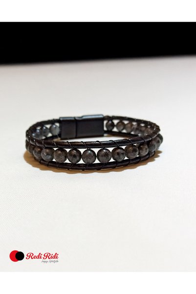 Redi Ridi Natural Stone Leather Bracelet Model.6283