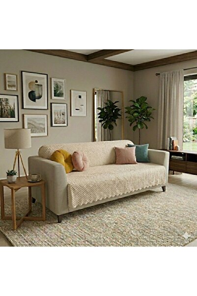 DECORA CASA HOME COLLECTİON Κάλυμμα καναπέ και κάλυμμα καναπέ-κρεβάτι με βελο...