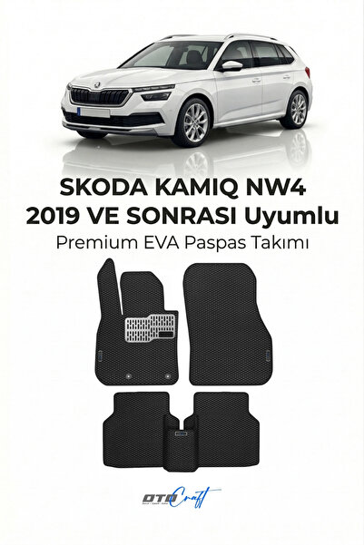 OTOCRAFT Skoda Kamiq Nw4 (2019 ve Sonrası) Araca Özel 3D Havuzlu Eva Paspas T...