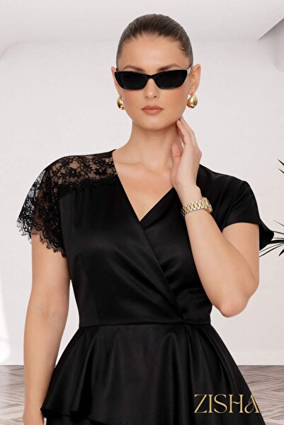 Moda Amore Elite Design Lace Detailed Blouse and Skirt Plus Size Women's Two ...