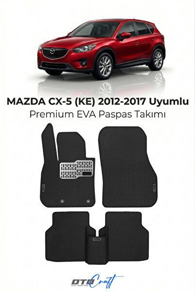 OTOCRAFT Mazda CX-5 Ke (2012-2017) Araca Özel 3D Havuzlu Eva Paspas Tam Set 5...