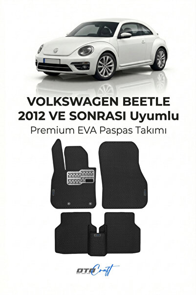 OTOCRAFT Volkswagen Beetle (2012 ve Sonrası) Araca Özel 3D Havuzlu Eva Paspas...