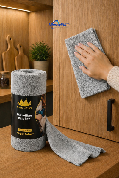 Micro Clean MissClean (20 ΤΕΜ.) Πανί γενικού καθαρισμού από μικροΐνες σε γκρι...