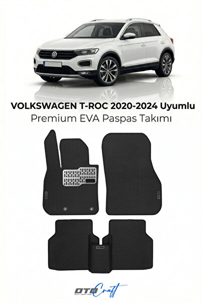 OTOCRAFT Volkswagen T Roc (2020-2024) Araca Özel 3D Havuzlu Eva Paspas Tam Se...