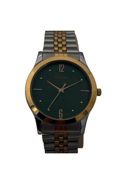 Adorn Watches Adorn Royal Green & Gold Couple Watch Set |   Adorn Royal Green and Gold Couple Watch Set