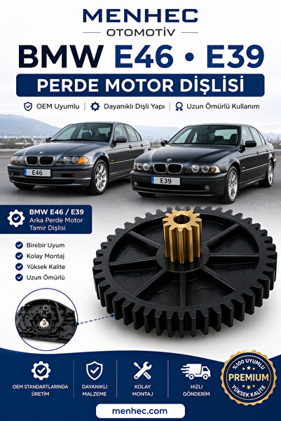Menhec Otomotiv BMW E46 E39 Arka Perde Motor Dişlisi Cam Perde Tamir Dişlisi ...
