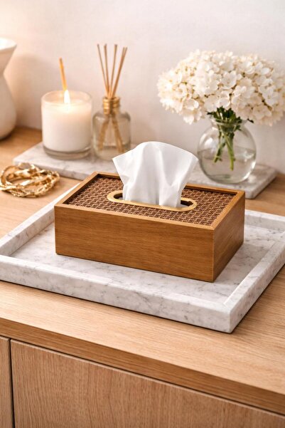 NEWNOW Solenne Premium Ξύλινη Θήκη Χαρτοπετσετών |   Διακοσμητικό κουτί χαρτο...