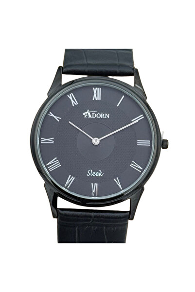 Adorn Watches Adorn Sleek Black Men's Watch |   Adorn Slik Nuar Men's Watch