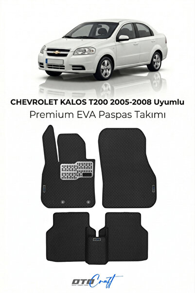 OTOCRAFT Chevrolet Kalos T200 (2005-2008) Araca Özel 3D Havuzlu Eva Paspas Ta...