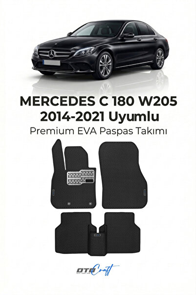 OTOCRAFT Mercedes C 180 W205 (2014-2021) Araca Özel 3D Havuzlu Eva Paspas Tam...