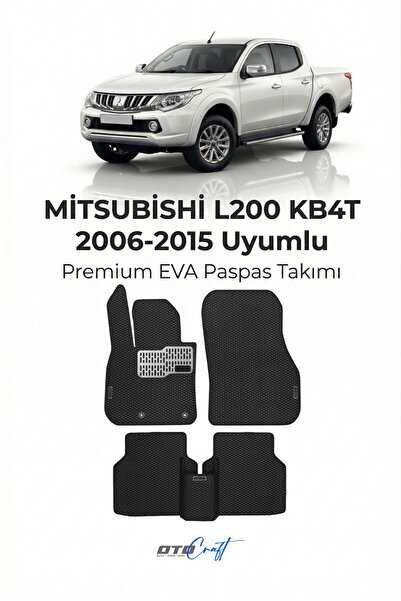 OTOCRAFT Mitsubishi L200 Kb4t (2006-2015) Araca Özel 3D EVA Paspas Full Set 5...