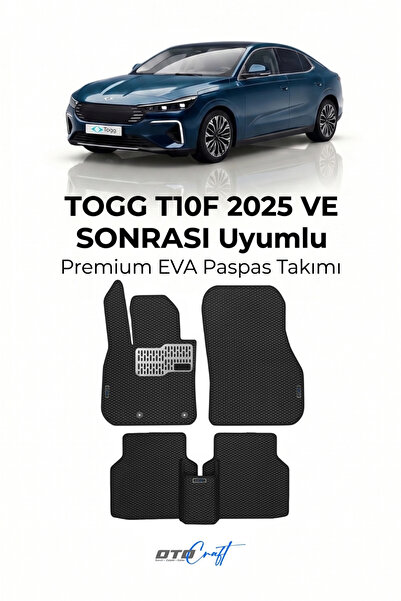 TOGG T10f (2025 ve Sonrası) Araca Özel 3D Havuzlu Eva Paspas Tam Set 5 Parça