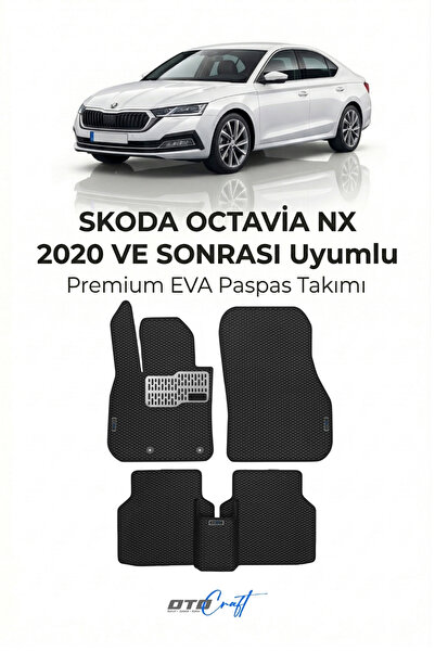 OTOCRAFT Skoda Octavia Nx (2020 ve Sonrası) Araca Özel 3D Havuzlu Eva Paspas ...
