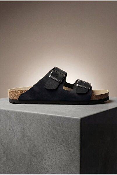 Shoebuo Ανδρικές καλοκαιρινές παντόφλες με ανατομική σόλα, με διπλή πόρπη, κα...