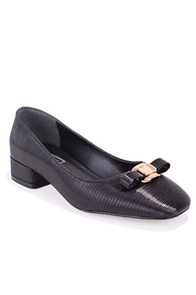 DAGOSTER Dza07-108526415 Black Patent Leather Classic Heeled Women's Shoes