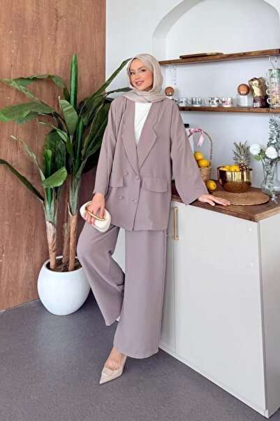 Şulemoda Giyim Σετ μπουφάν Kaos σε χρώμα βιζόν