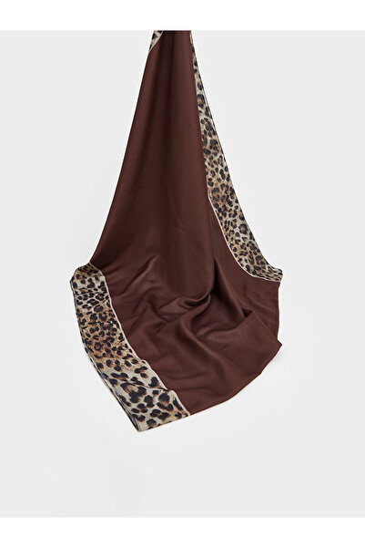 LC Waikiki Brown Leopard Patterned Women's Shawl by Güli̇s Gi̇yi̇m