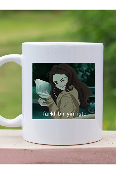 Savnera Twilight Alacakaranlık Bella Farklı Biriyim İşte Baskılı Porselen Kup...