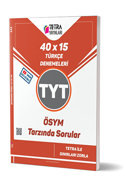 TETRA Yayınları TYT Türkçe Denemeleri 15x40