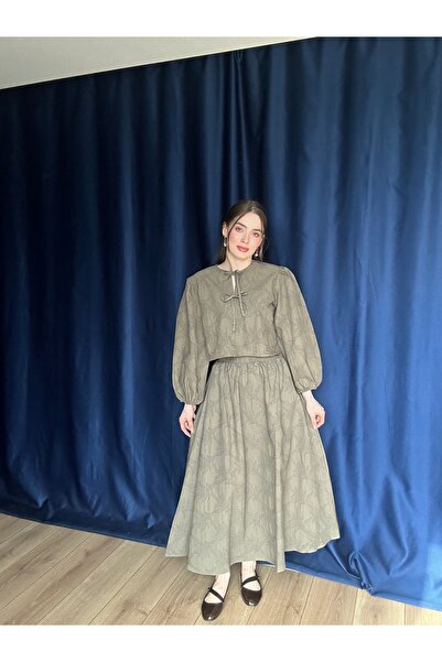 AÈC PRIVÈ Σετ γυναικεία μπλούζα φούστα