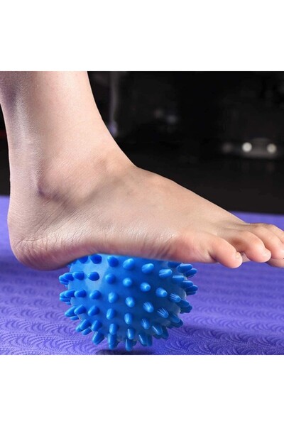 LİNALP Dikenli Masaj Topu Ayak Sırt Boyun Kas Gevşetici Refleksoloji Spor Pil...