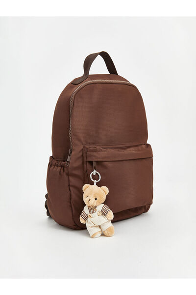 LC Waikiki Women's Backpack with Teddy Bear Accessories