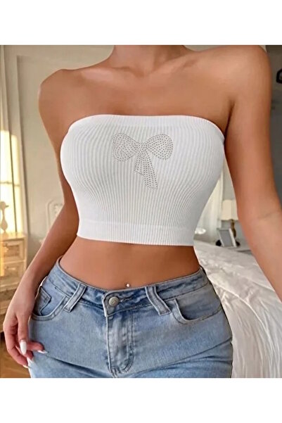 MaxiMor Γυναικεία μπλούζα σε λευκό χρώμα από οθωμανικό ύφασμα με κέντημα μπρο...