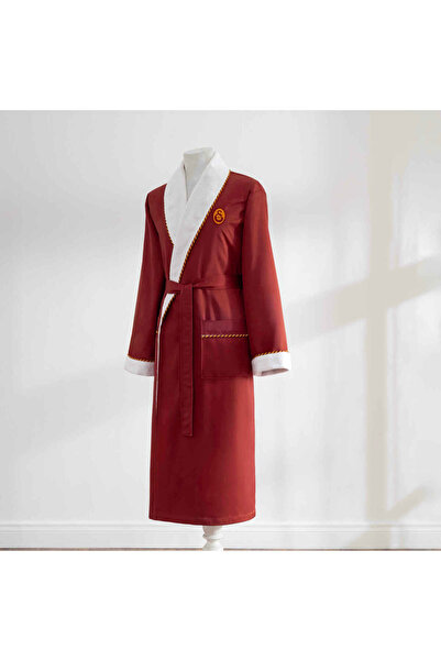 Taç Licensed Galatasaray Double Şalyaka Cotton XL Adult Bathrobe
