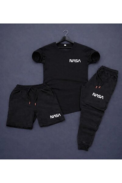 Gutsy T-Shirt, Sweatpants, Shorts 3-Piece Combination Set, Sweat-Absorbing, U...