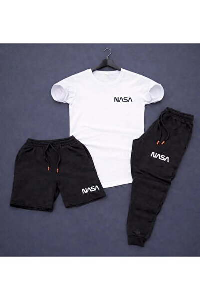 Gutsy T-Shirt, Sweatpants, Shorts 3-Piece Combination Set, Sweat-Absorbing, U...