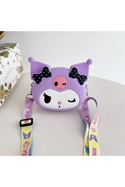 synshop Purple Kuromi Figured Mini Bag Girls' Baby Shoulder Strap Coin Wallet...