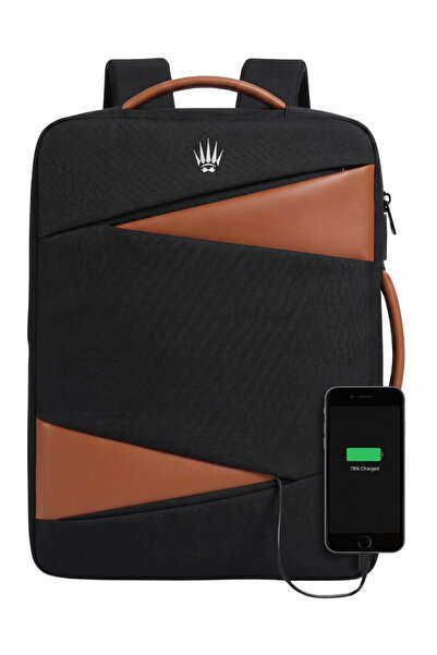 WATCHOFROYAL SmartPack Duo – Μαύρο Φορητό Υπολογιστή και Σακίδιο Πλάτης με Θύ...