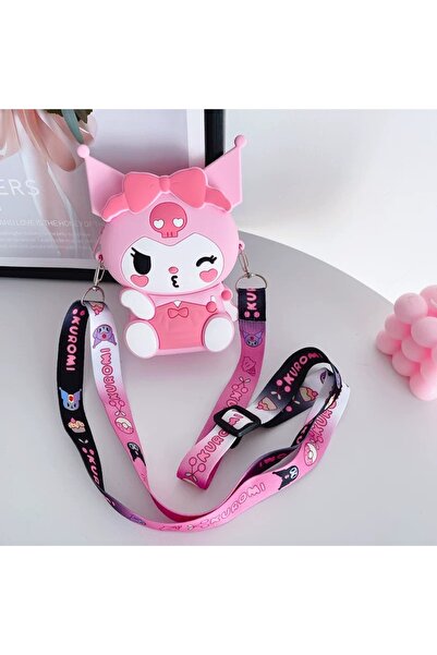 synshop Pink Kuromi Figured Mini Bag Girls' Baby Shoulder Strap Coin Wallet C...