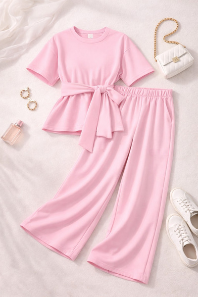 legends butik Γυναικείο Σετ 2 τεμαχίων από ύφασμα Modal – Ψηλόμεσο, με δέσιμο...