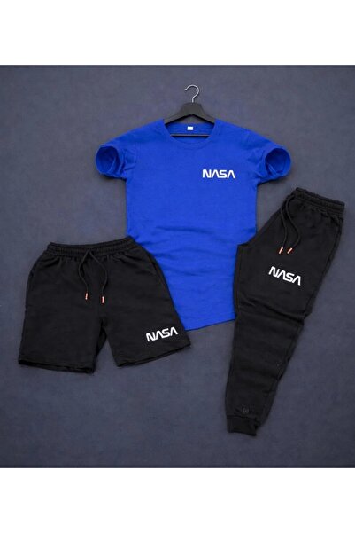 Gutsy T-Shirt, Sweatpants, Shorts 3-Piece Combination Set, Sweat-Absorbing, U...