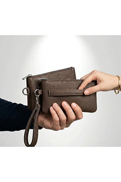 Epod Men's Clutch Bag 3-Compartment Slim Portfolio - Detachable Strap Pack of...