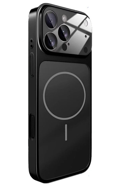 KVK PRİVACY iPhone 16 Pro Uyumlu 17 Pro Görünümlü Çevirici Kamera Korumalı Ma...