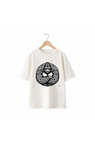 playwear Μπλουζάκι με στάμπα Gorilla Chest, 100% βαμβακερό, Oversize, Loose R...