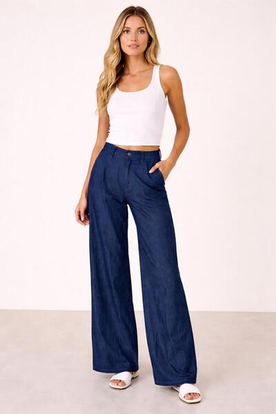 PozitifJeans Τζιν παντελόνι με φαρδιά μπατζάκια