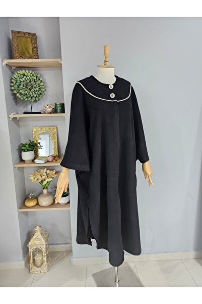 İlknuronur tasarımevi Retro Pelerin Model Siyah