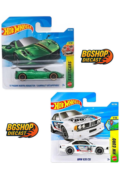 HOT WHEELS BMW 635 CSİ - 17 Pagani Huayra Roadster (Koleksiyonluk Nadir Model...