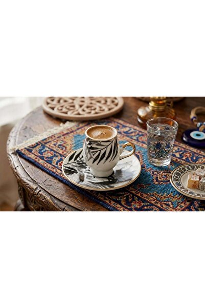 Altabi Porcelain Coffee Set for 6 People |   Special Design |   100 ml