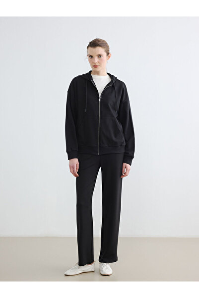 LC Waikiki Hooded Oversize Women's Zippered Sweatshirt