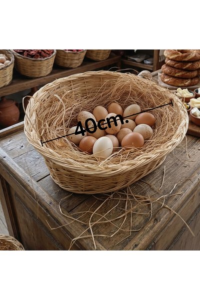 Greenosier Egg Tray Basket (with Straw) Market Deli Bakery Basket