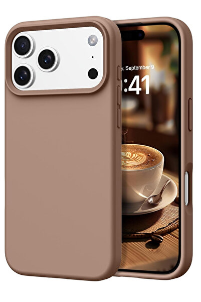 KVK PRİVACY iPhone 17 Pro Uyumlu İçi Kadife Lansman Silikon Kılıf Mat Soft Do...