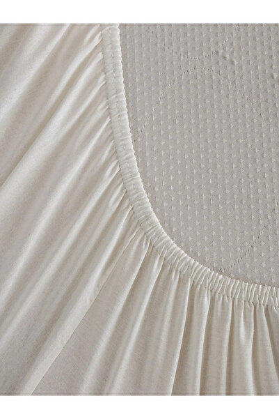 LC Waikiki Ecru Μονό Εφαρμοσμένο Σεντόνι